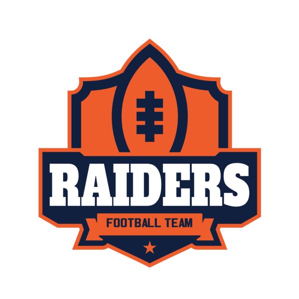 Raiders Football Team logo template Miniatura